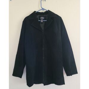 VTG Western Whip Stitch Leather Genuine Suede Coat Size L Sonoma Jeans Co